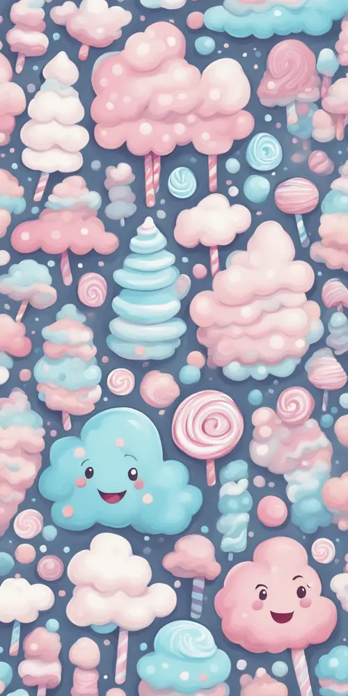 Pastel Candy Christmas wallpaper